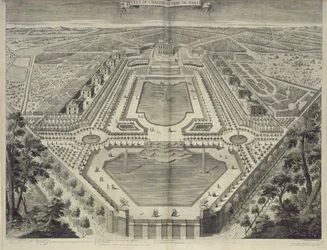 View of the Chateau and Park at Marly, engraved by Sebastian Antoine